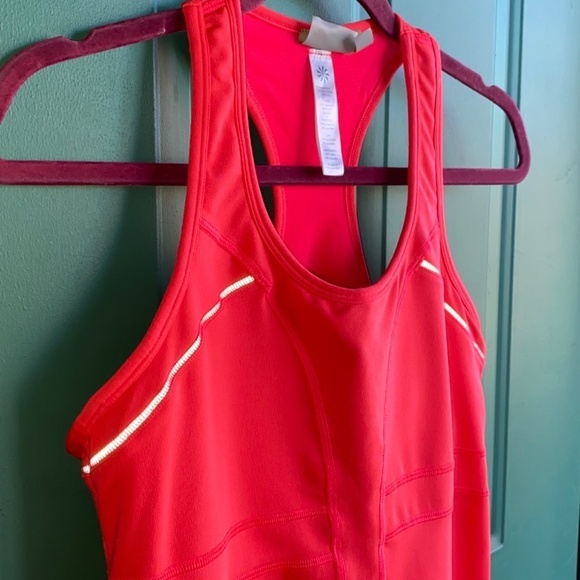 Athleta size large hot pink ladies athletic top built in bra - Picture 3 of 11